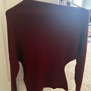 Elegant Burgundy Women's Sweater